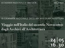 III Giornata nazionale degli Archivi di Architettura